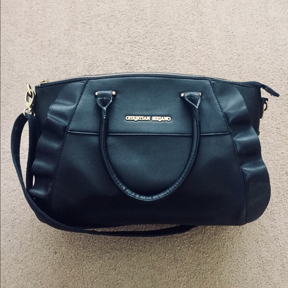 CHRISTIAN SIRIANO | NWOT Black Ruffle Purse